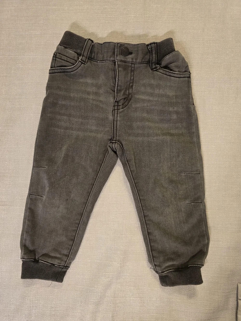 Levi's Knit Jogger Toddler 24M Gray Pull On Jeans Elastic Cuffs